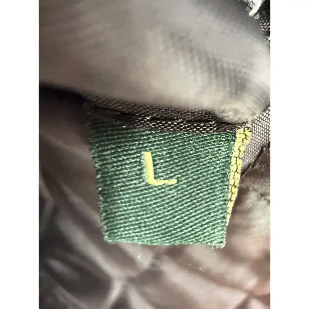 Lauren Ralph Lauren Green Label Wool Overcoat SZ L Black 100% Wool Classic
